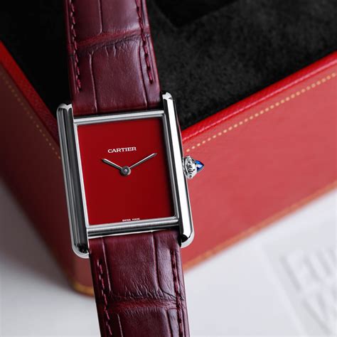 cartier red tank